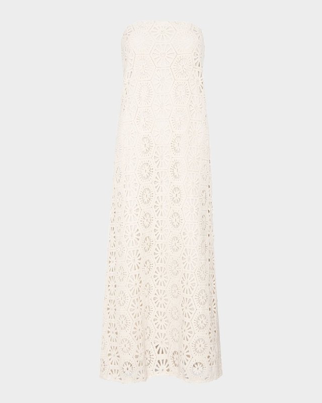 Lucine Floral Crochet Maxi Dress